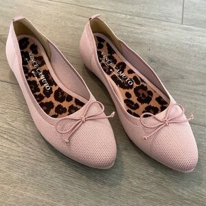VINCE CAMUTO Flanna Knit Ballet Flats Mauve Size 7.5